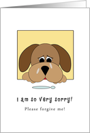 Apology, I am so Very Sorry Dog Card