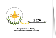 Customizable Nursing School Pinning Congratulations Card