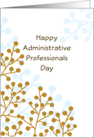 Administrative Professionals Day Greeting Card-Retro Berry Design card