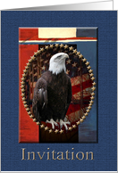 Eagle with Red, White and Blue, Eagle Scout Invitation card