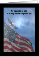May your soar like an eagle, Eagle Scout Invitation card