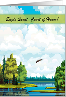 Beautiful Landscape with Eagle, Eagle Scout Invitation, Award Ceremony card