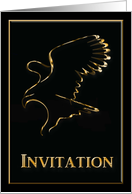Gold Eagle, Eagle Scout Invitation, Award Ceremony card
