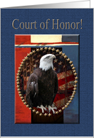 Court of Honor, Eagle & Stars, Eagle Scout Award Invitation card