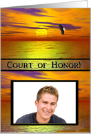 Eagle Scout Court of Honor Award Photo Card, Eagle in Flight card