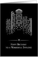 City Lights, Birthday for Employee card