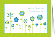 Flower Garden, Happy Passover, Granddaughter card