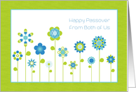 Flower Garden, Happy Passover, From Both of Us card