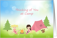 Girls at Summer Camp, Thinking of You card