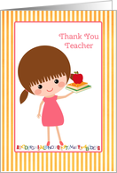 Teacher Thank You from Girl card