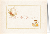 Bridal Shower Tea Invitation card