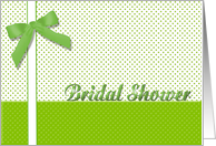 Bridal Shower Lime Green card