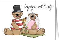 Engagement Party Bears Invitation card