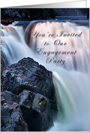 You’re Invited to Our Engagement Party, Waterfall card