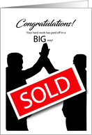 Business SOLD Congratulations card
