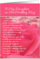 To My Daughter on Her Wedding Day card
