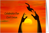 Civil Union Invitation Free Bird card