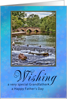 Happy Father’s Day for grandfather, River Scene card