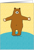 Complimentary Bear Hug Thank You card