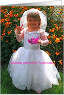 Loving Wishes for Bride & Groom American Sign Language I Love You card