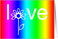 Rainbow Love in Bloom card