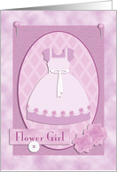 Flower Girl Thank You Wedding Scrapbook card