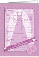 Wedding Scrapbook Cousin Maid of Honor card