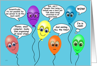 Administrative Professionals Day Funny Balloons card