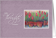 Get Well Thoughts & Prayers - Tulips card