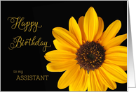 Assistant - Happy Birthday Sunflower card