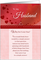 Birthday To my Husband, Why do I Love You card