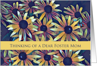 Foster Mom Thinking of You with Black Eyed Susan Flowers card