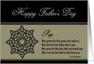 Pop - Happy Father’s Day - Celtic Knot / Irish Blessing card