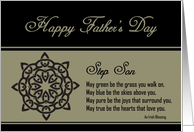 Step Son - Happy Father’s Day - Celtic Knot / Irish Blessing card