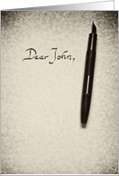 Dear John card