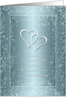 Announcement - Marriage - Two Hearts card