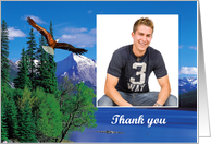Thank you - Eagle in the Mountains Photo Card
