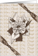 Administration Professional Day Card With Fabric Effect Flower card
