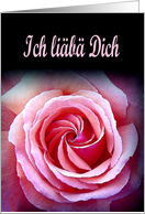 Ich lib Dich - I Love you - German card