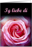 Ig liebe di - I Love you - German card