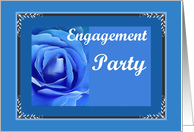 Engagement Party - Blue Rose card