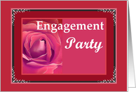 Engagement Party - Red Rose card