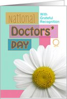 National Doctors’ Day Aqua and Pink Scrapbook Look with Daisy Custom card