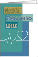 Physician Associates Week Blue Scrapbook Look Heartbeat card