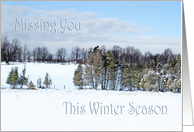 Missing You/Winter Season card