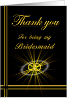 Bridesmaid Thank you card
