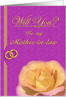 Please be my Mother-in-Law (Grooms’s Mother) card