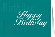 Happy Birthday from business group card