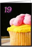 Happy 19th Birthday muffin card