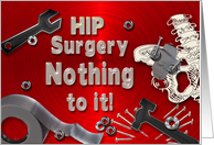 Get Well - Hip Surgery - Humor - Duct Tape - Nails/Nuts/Bolts card